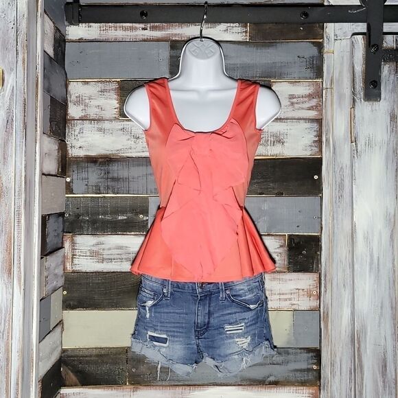 Pink Dress Tank top with Sheer Bow in Front - Picture 1 of 9